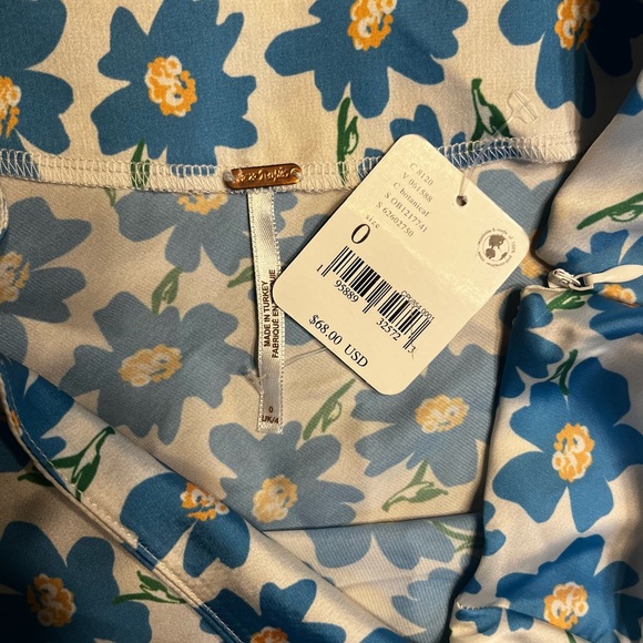 Free People Silk Flower Skirt, size 0 - Picture 2 of 3